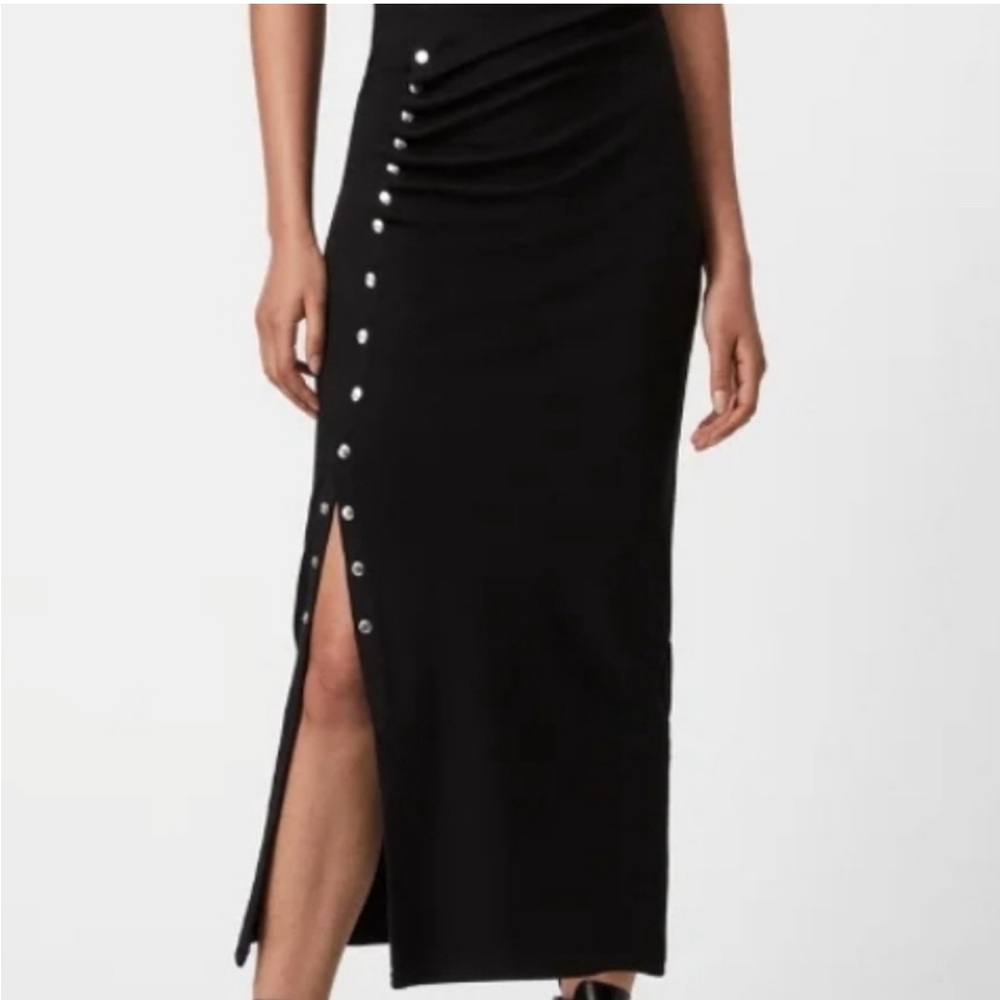 AllSaints Hatti Side Snap Skirt
